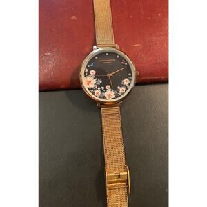 Women's 36mm Rose Gold Tone Naidu Watch, Adjustable Mesh Band